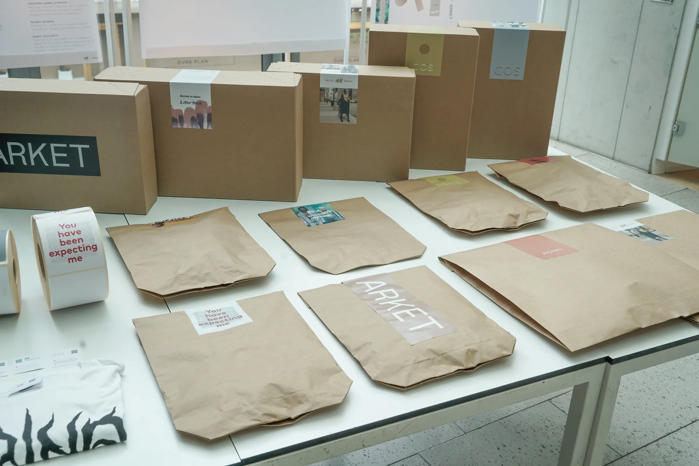 H&M plastic-free paper packaging from Project Kigumi