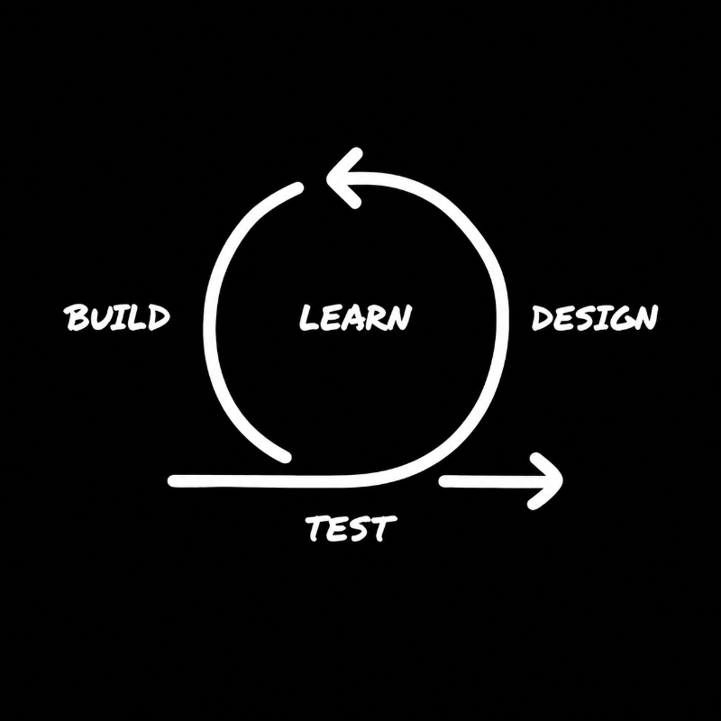 Build, Learn, Design, Test cycle